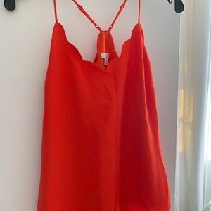 J. Crew Scalloped Tank